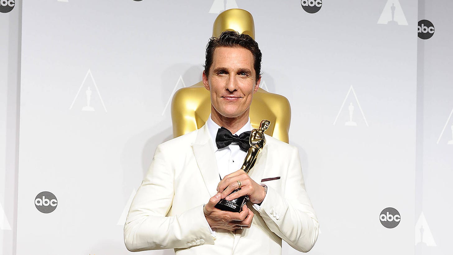 Oscars 2021: Matthew McConaughey takes crown for Oscars speech with most  words - Radio X