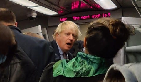 Boris Johnson caught not wearing a mask again on crowded train | Metro News