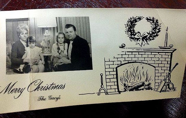 Vintage holiday greeting from Des Plaines, Illinois | John wayne gacy,  Family christmas cards, Donald sterling