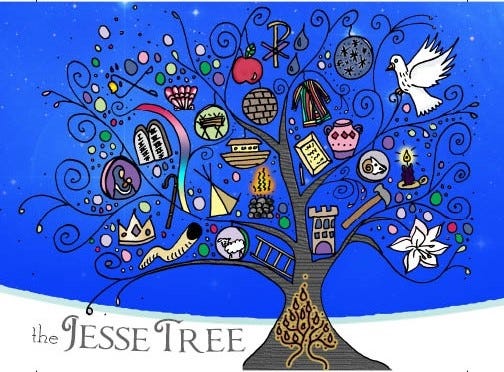 Jesse Tree Christmas Card Set