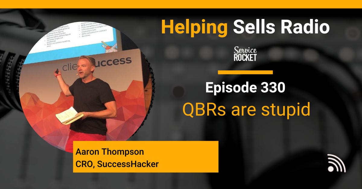 Aaron Thompson SuccessCoaching QBRs on Helping Sells Radio Bill Cushard