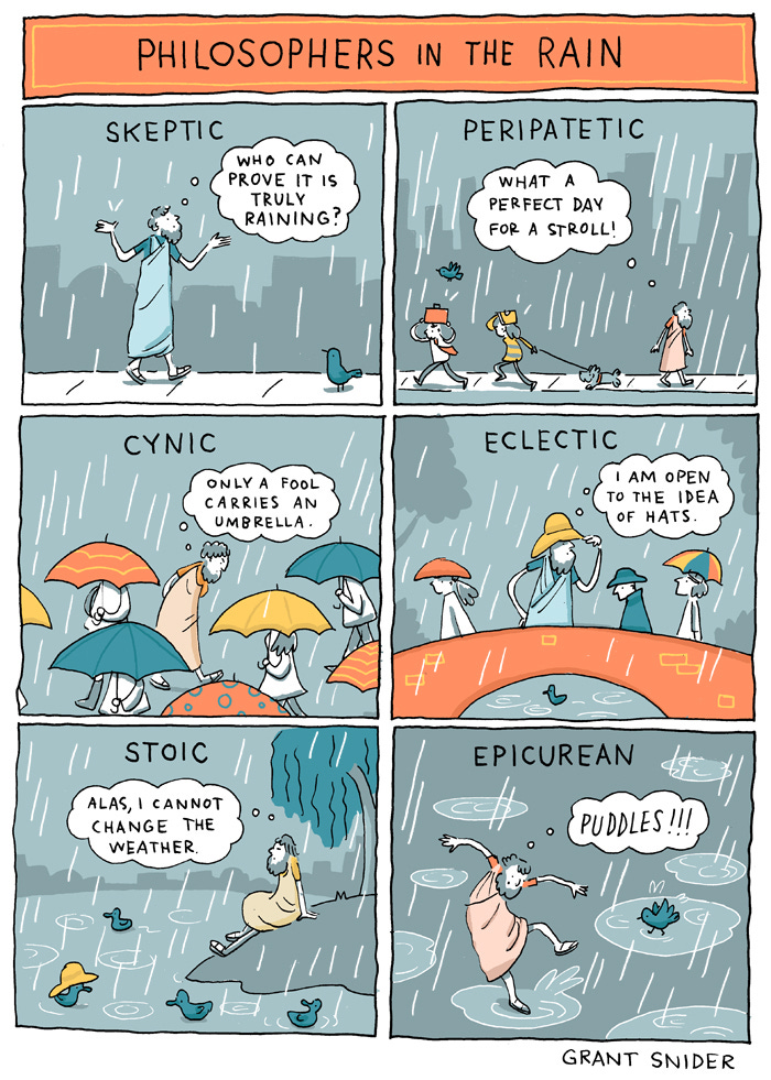 INCIDENTAL COMICS: Philosophers in the Rain