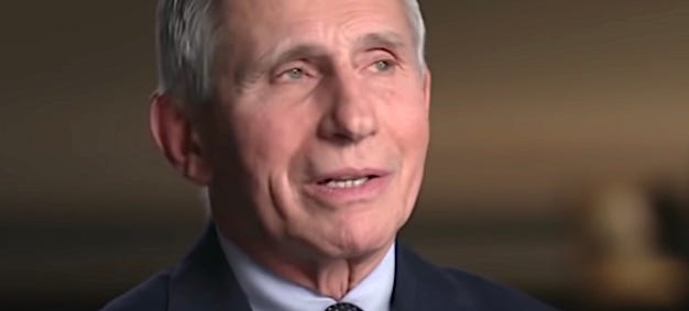 Dr. Anthony Fauci in CBS's "Face the Nation" (Video screenshot)