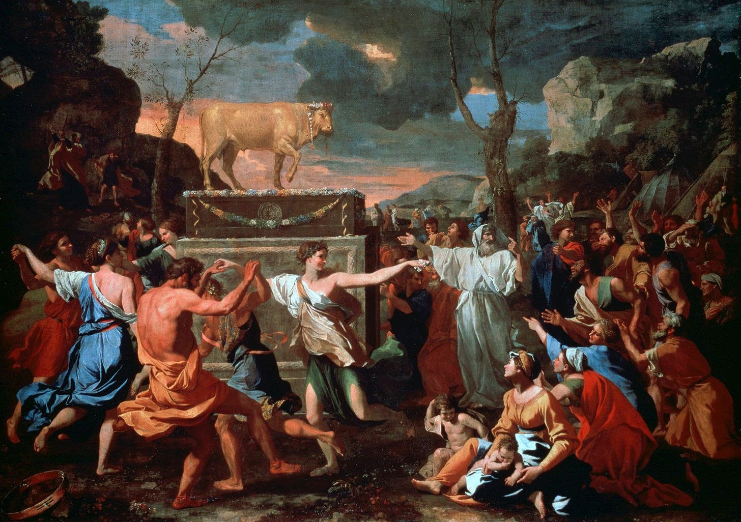 Adoration of the Golden Calf, Nicolas Poussin