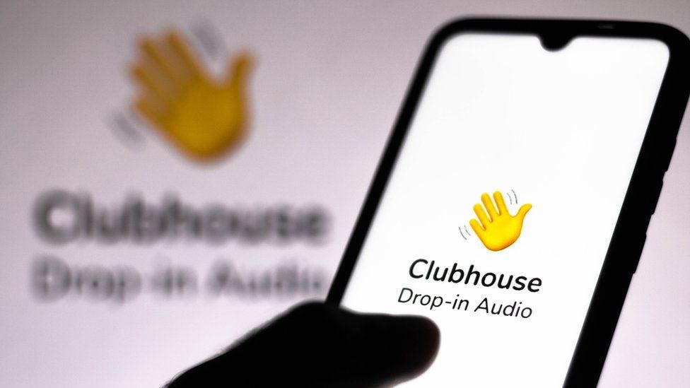 Clubhouse downloads double in two weeks, analytics firm says - BBC News