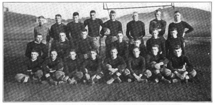 1917 Mare Island Marines Football team. Dutch Molthen in middle of middle row..