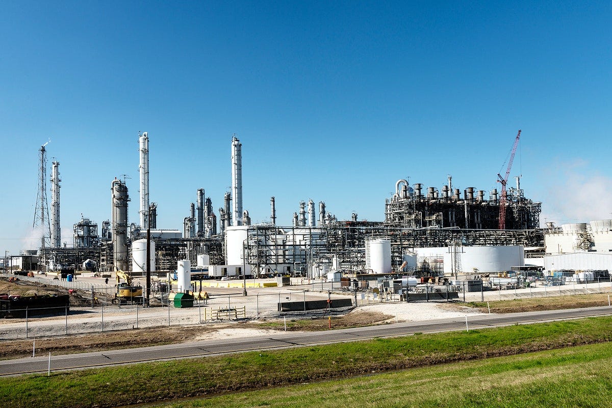 An oil refinery in Groves, | Free Photo - rawpixel