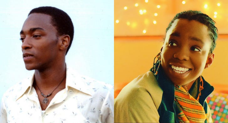 Anthony Mackie as Perry in Brother to Brother; Adepero Oduye as Alike in Pariah