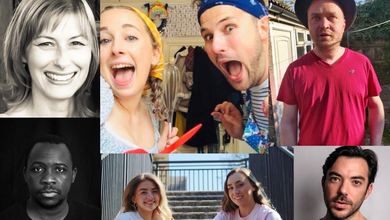 A montage of York creatives appearing in Love Bites at York Theatre Royal
