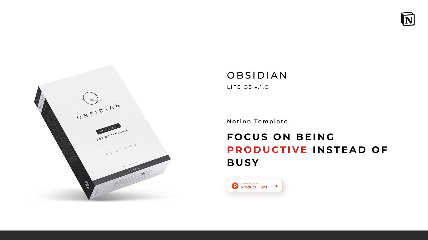 Obsidian Life OS Notion Template