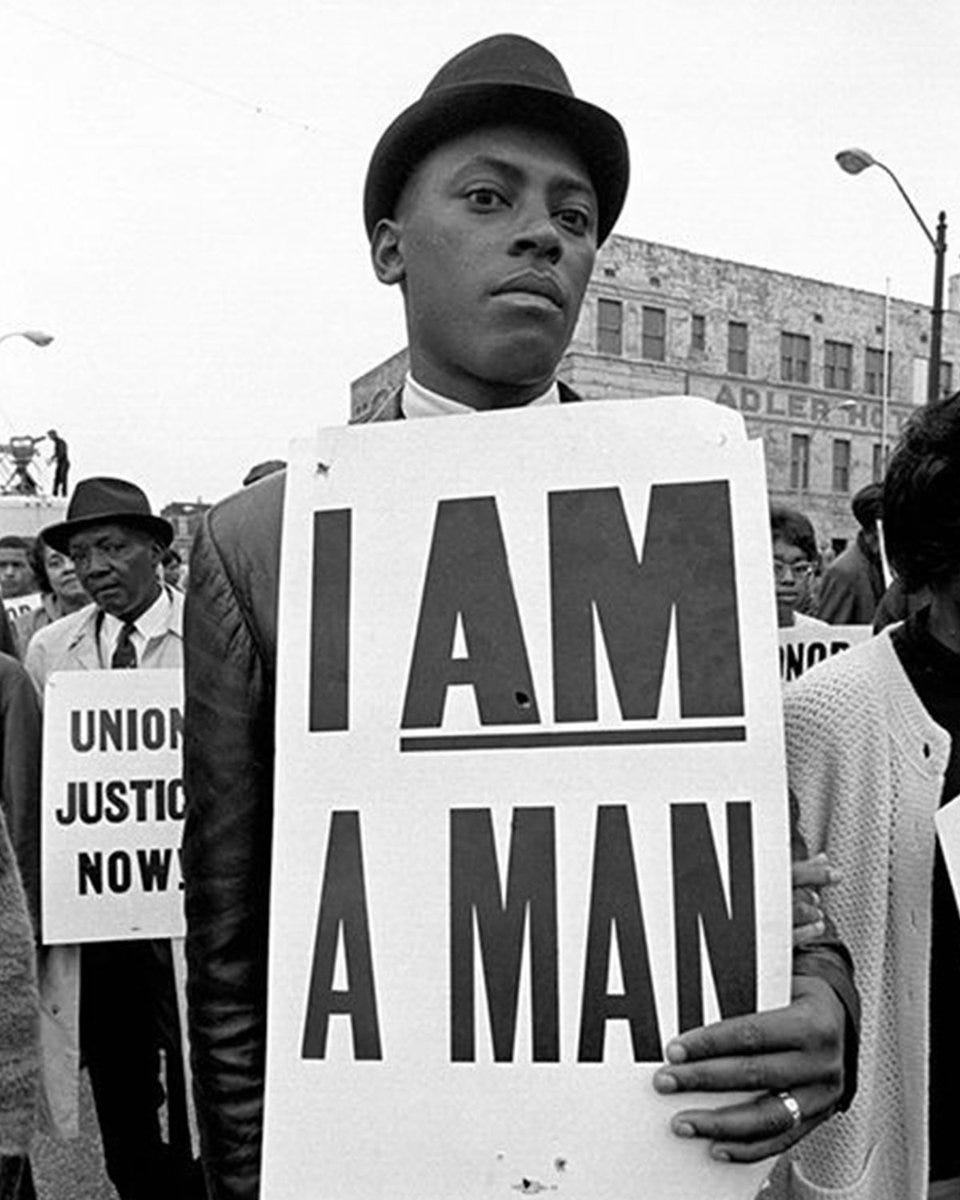 Mike Conley on Twitter: "I Am A Man. In honor of the Memphis Sanitation  Workers' Strike in 1968. https://t.co/wjCvXHhrgl" / Twitter