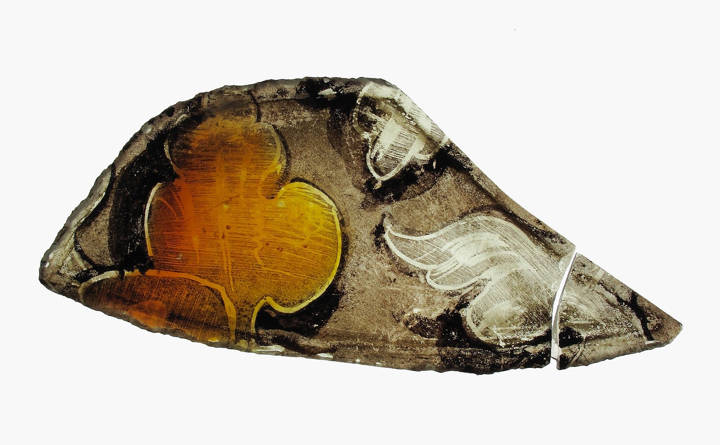 Stained glass fragment