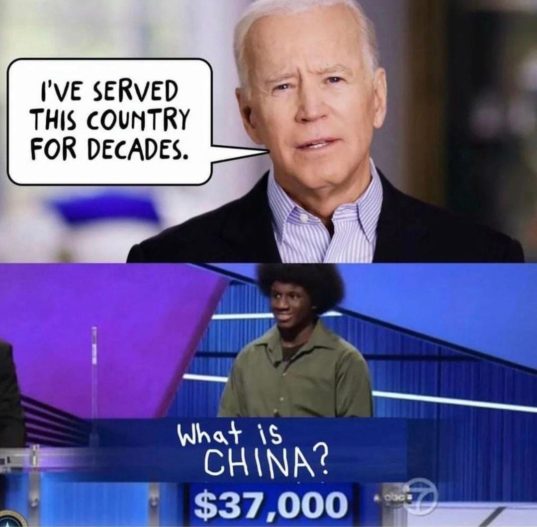 May be an image of 3 people and text that says 'I'VE SERVED THIS COUNTRY FOR DECADES. What is CHINA? $37,000'