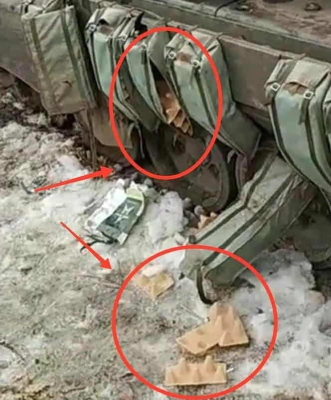The 'egg cartons' of the Russian tanks: the poor protection of many T-72B3  and T-80