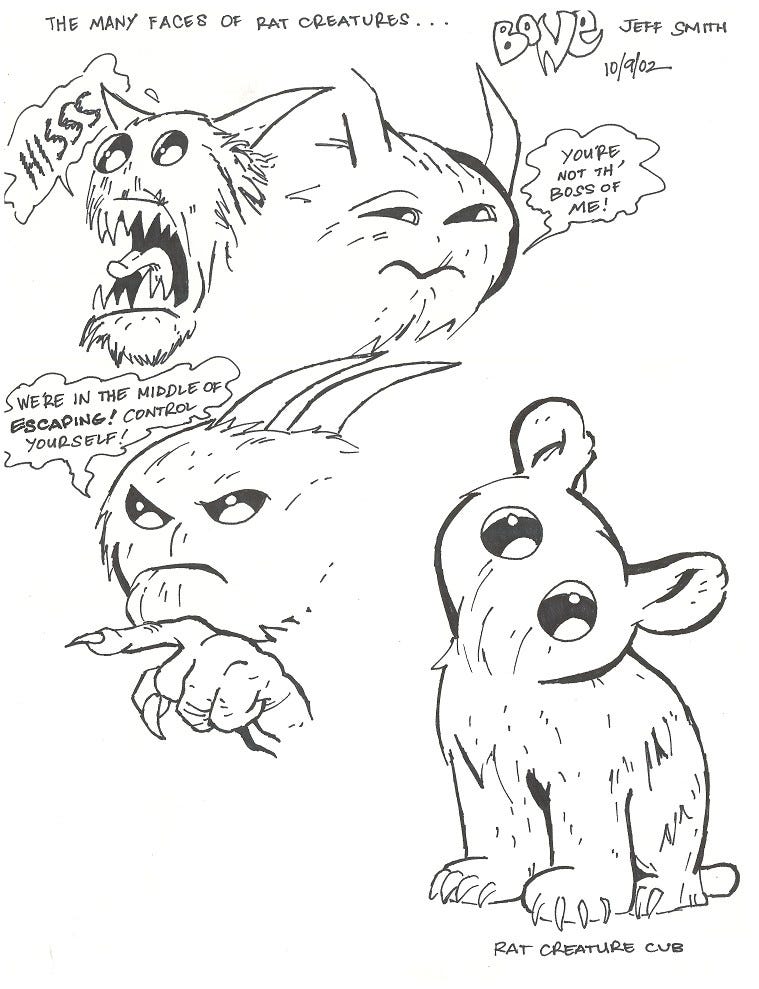 Bone- Rat Creature expressions by vcallanta on DeviantArt