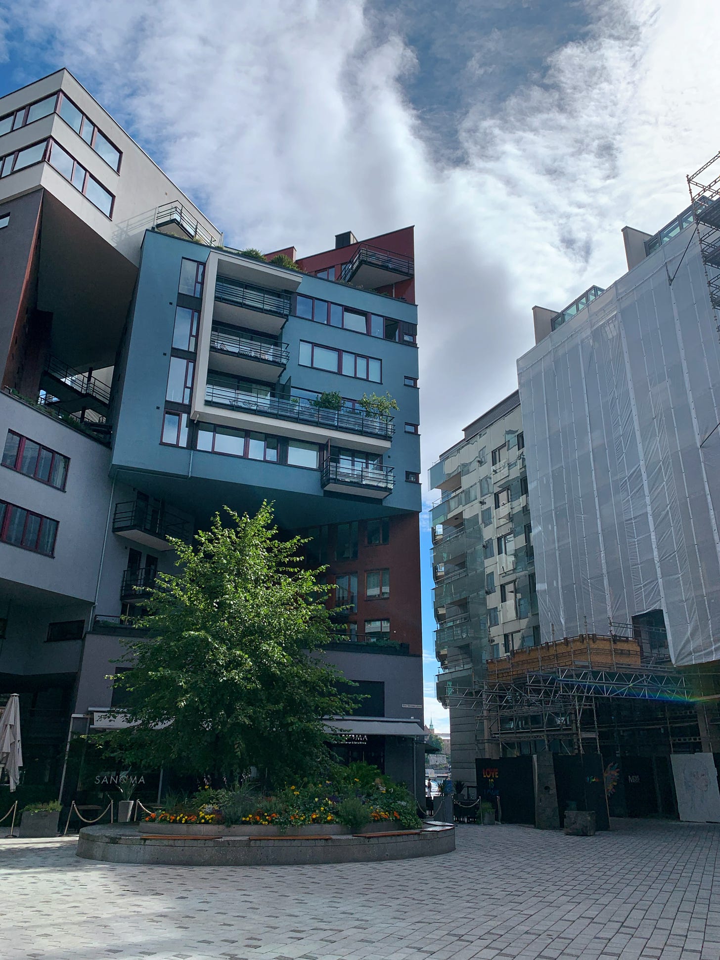 Apartment buildings with unique shapes
