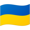 Flag: Ukraine on Google Android 12L