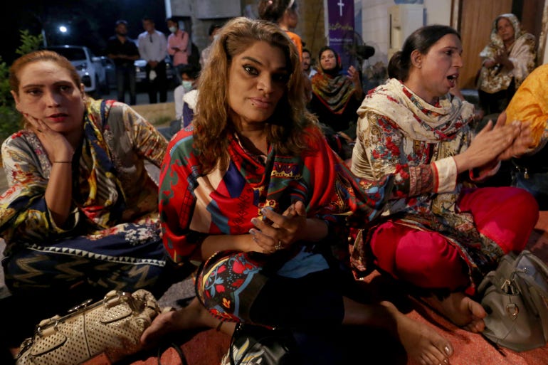 The First Church of Eunuchs is the only one for transgender Christians in Pakistan [Fareed Khan/AP]
