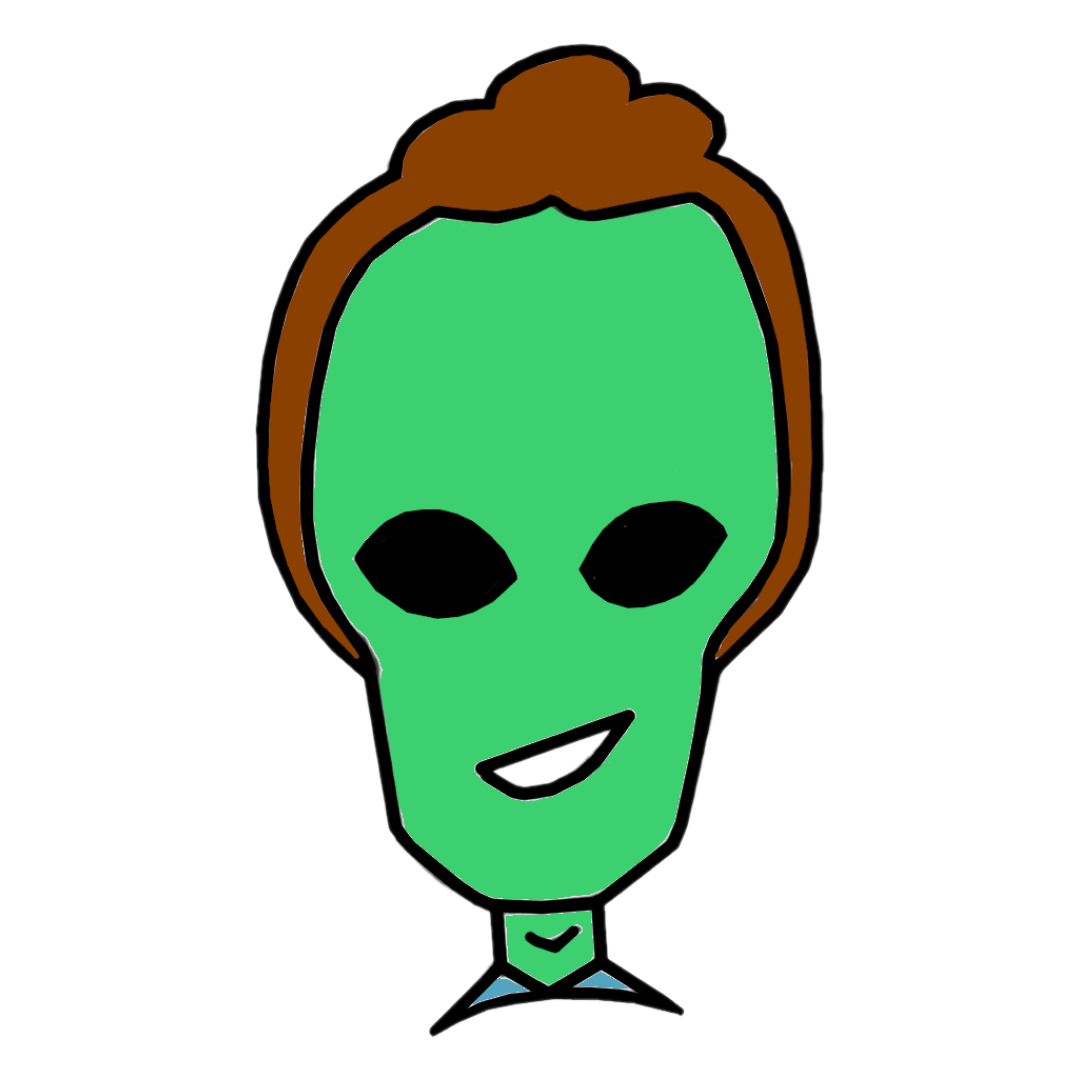 Alien Cartoon of Ross Barkan