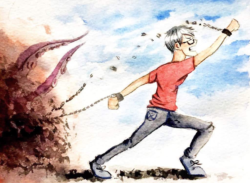 Breaking free From chains (Happy new year guys) | Watercolor Amino