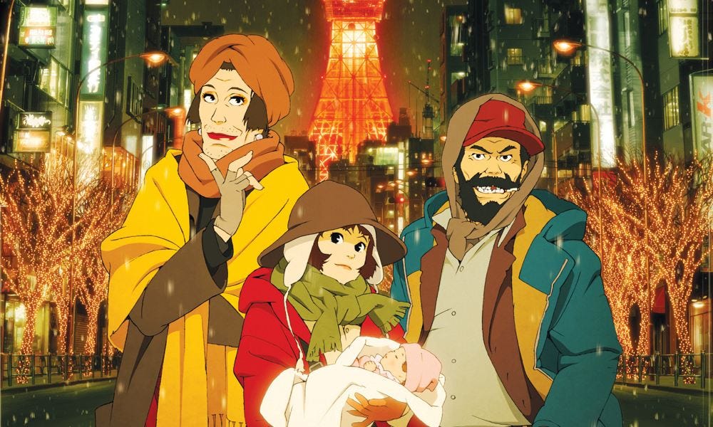 Tokyo Godfathers top anime movie
