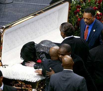 Michael Jackson's grim fascination with death, odd 5-hour vigil over James Brown - New York ...