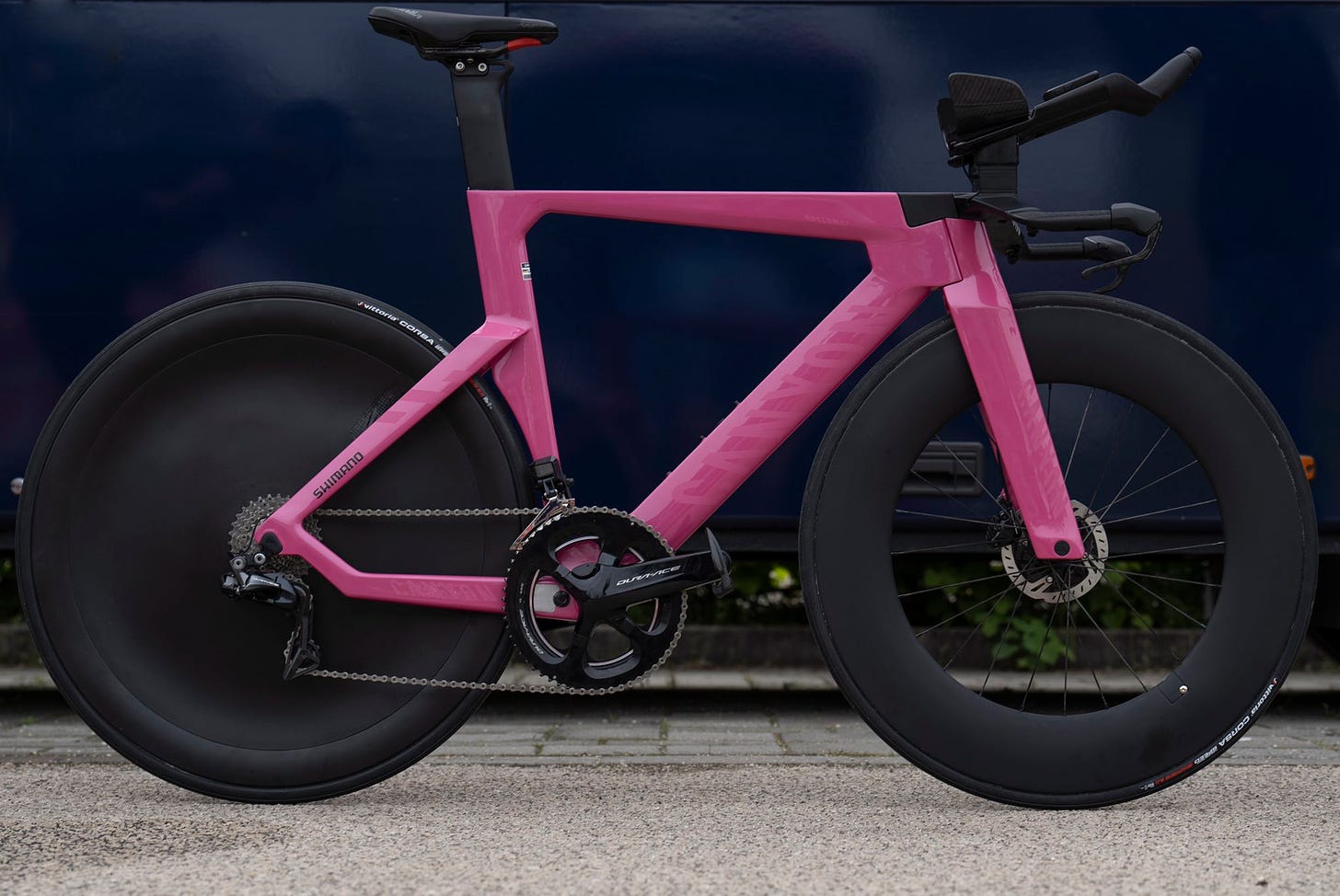 Mathieu van der Poel's custom pink Canyon Speedmax for Giro d'Italia time  trial | Cyclingnews