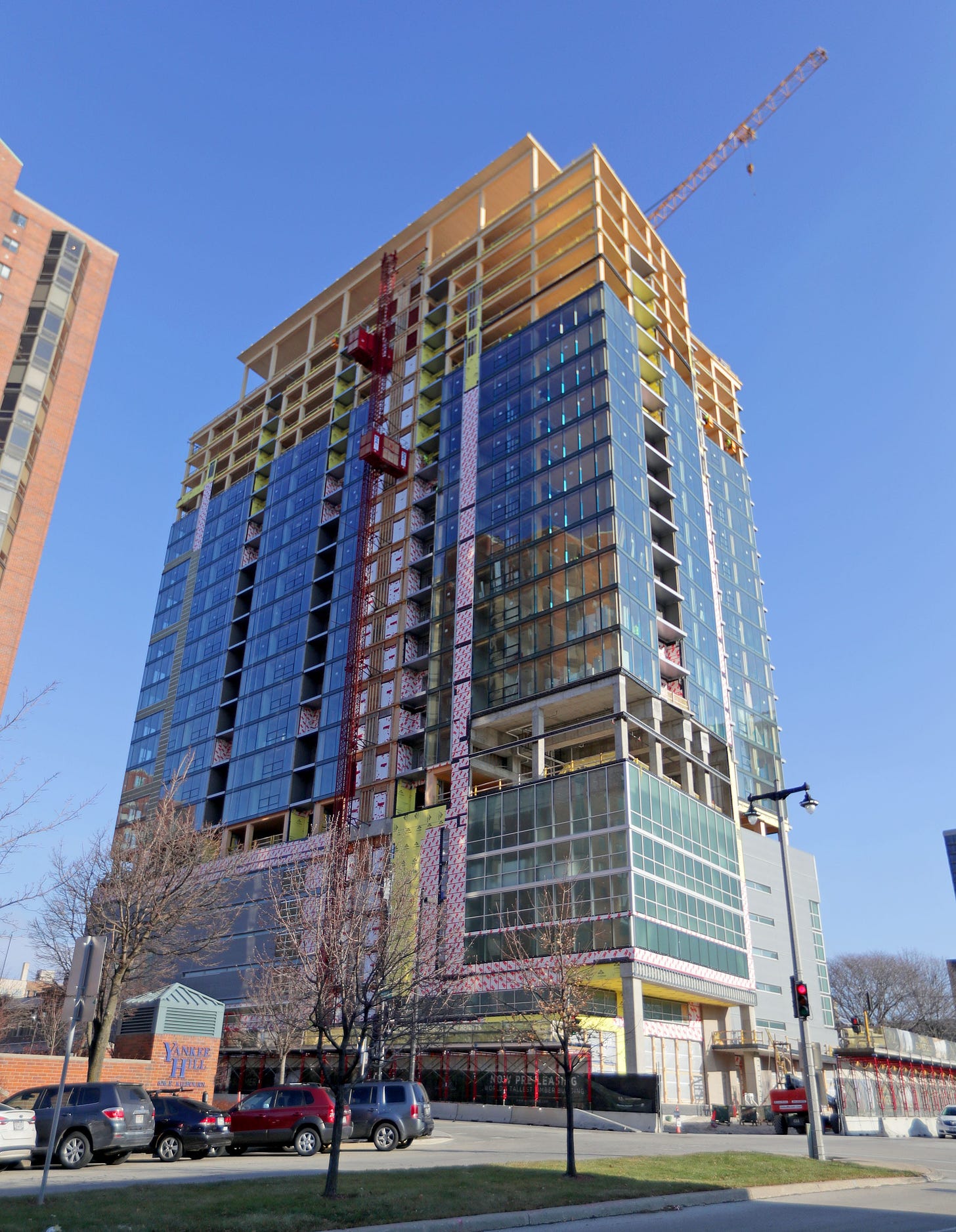 Downtown Milwaukee mass timber high-rise Ascent reaches key milestone