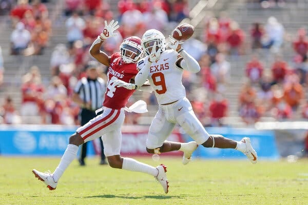 Oklahoma and Texas played their annual game in the Cotton Bowl in Dallas in October.
