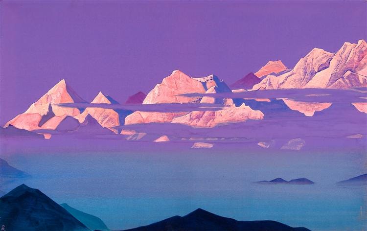Himalayas, 1933 - Nicholas Roerich - WikiArt.org
