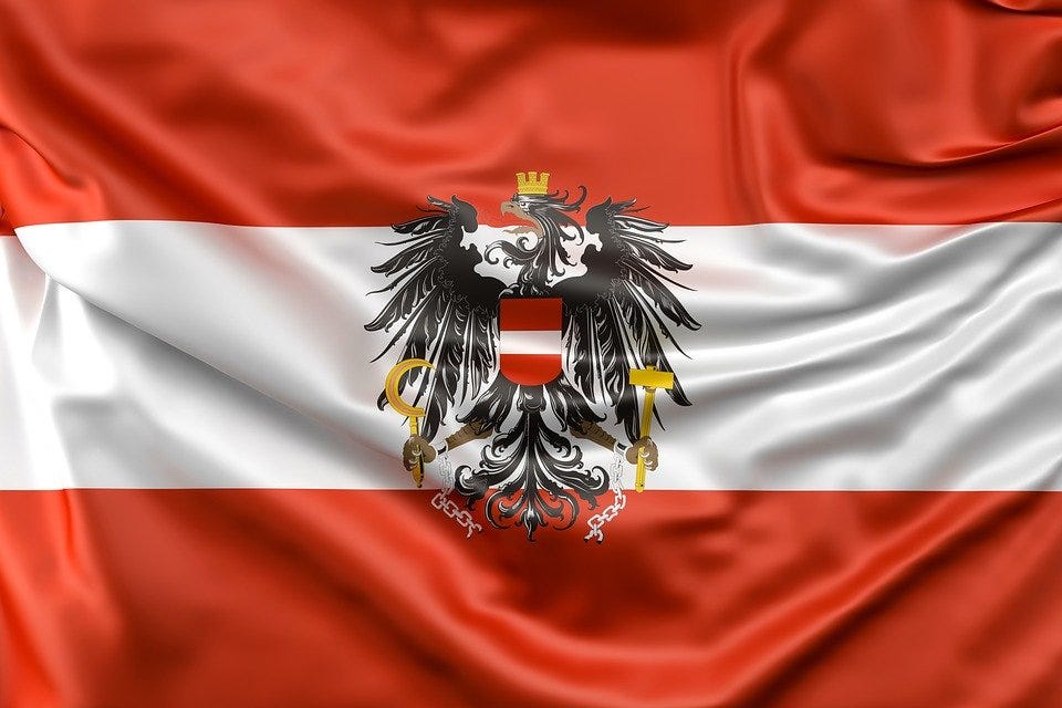 Flag, Austria, Eagle, Flag Of Austria, Windy, Sign