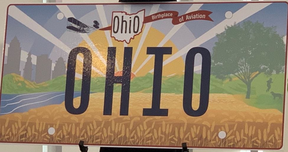 New Ohio license plate