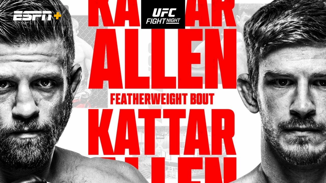 UFC Fight Night: Kattar vs. Allen | Watch ESPN