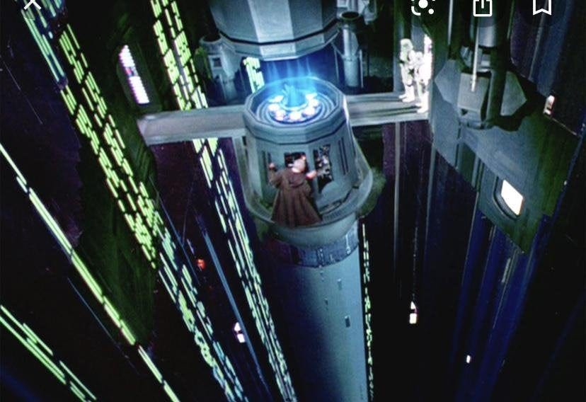 Is the column Rey climbs in Rise of Skywalker the same tractor beam that Obi -Wan Kenobi shut off in A New Hope? : r/StarWars