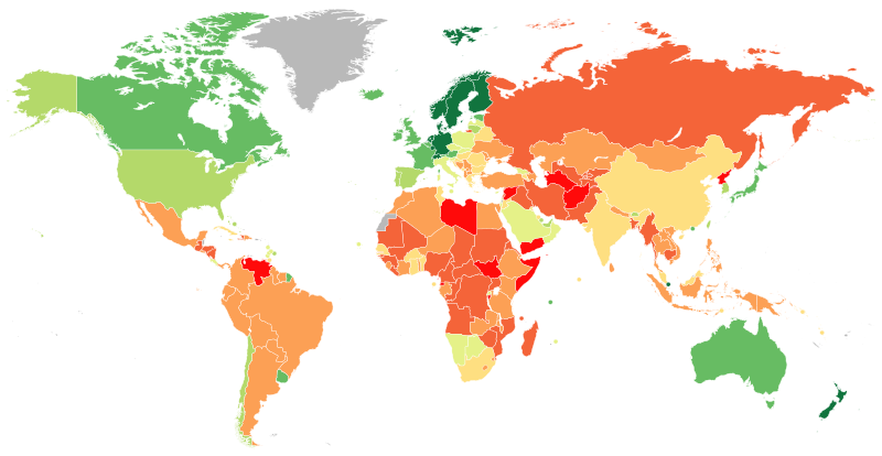 File:Map of countries by Corruption Perceptions Index (2021).svg