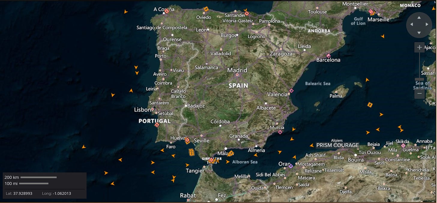 Congestion at Spain's LNG terminals