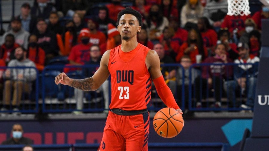 Primo Spears Becomes First Duquesne Freshman to Score 30 in Back-to-Back  Games - Pittsburgh Sports Now
