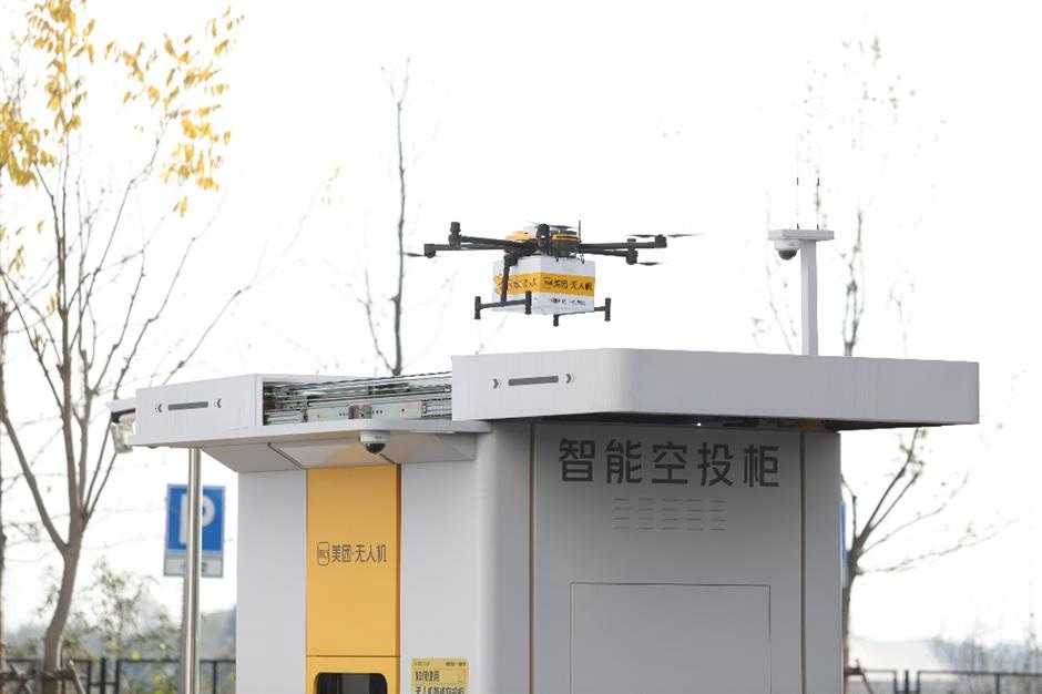 Meituan gets nod for drone food delivery in Jinshan