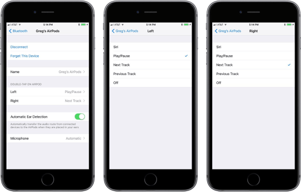 AirPods Tap Gesture Configuration