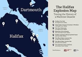 The Halifax Explosion Map | Ferries | Ferries