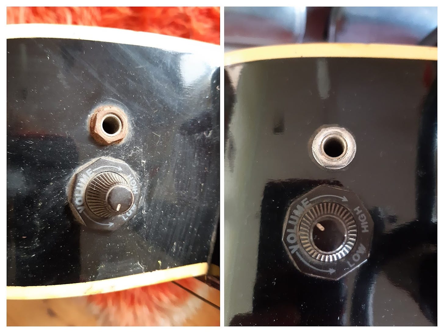 Emperador lead jack before and after cleaning