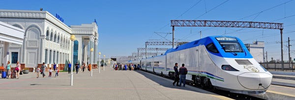 The superfast silk road in Uzbekistan.