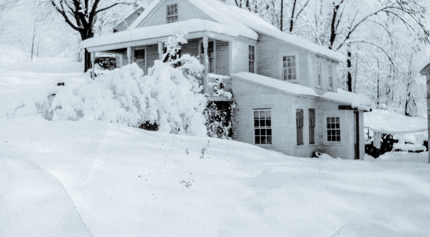 Carrie Wilson house in winter