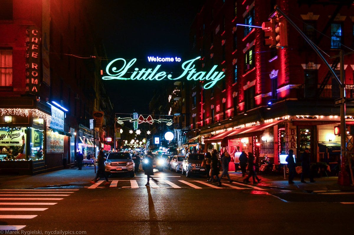 Image result for nyc little italy sign
