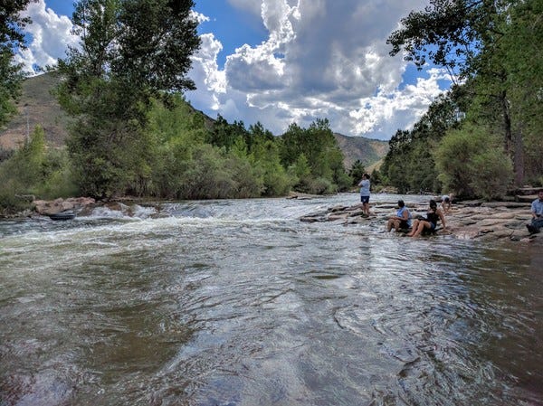 The cool waters of Clear Creek in Golden, Colorado. Thanks for the visit, Fifi!