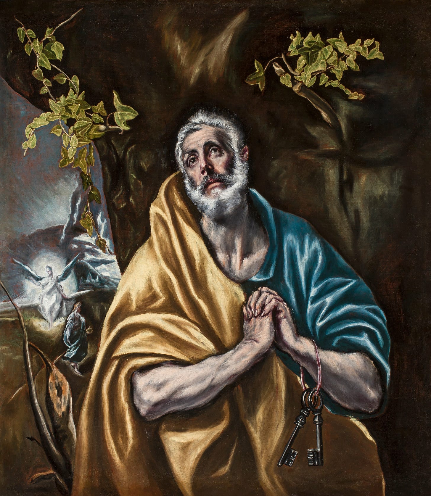 The Penitent Saint Peter (ca. 1590-1595) by El Greco (Domenikos Theotokopoulos) (Greek, 1540-1614) 