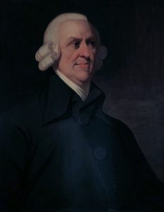 Portrait of Adam Smith.