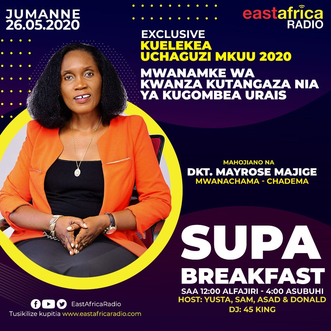 Live from EA Radio Super Breakfast: Mtangaza Nia Urais wa JMT ...