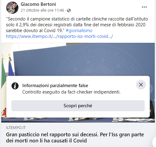 Facebook censura post