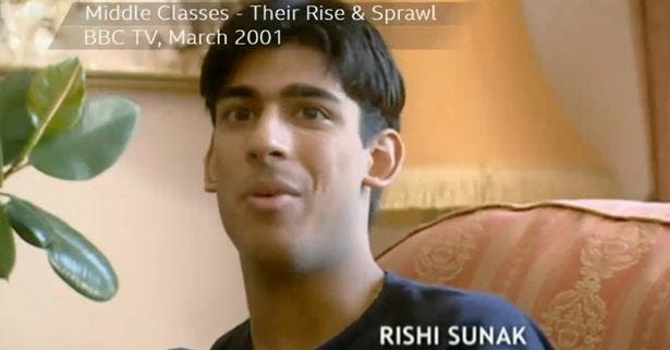 Young Rishi Sunak says he has 'no working class' friends in unearthed clip  amid PM bid - Mirror Online